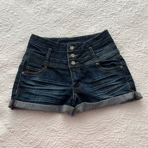 First Kiss Denim High Rise Shorts Size 5